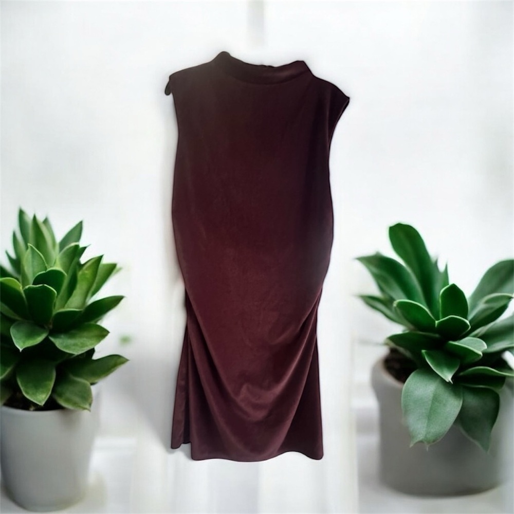 a new day Burgundy velvet Dress